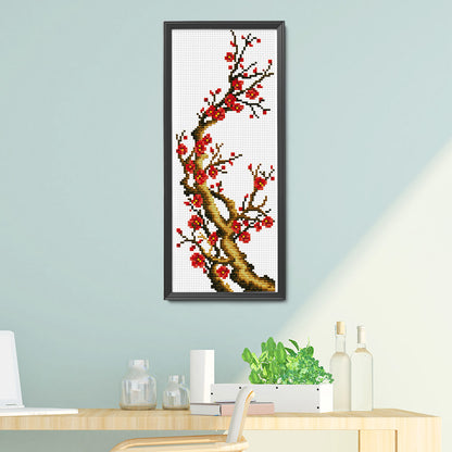 Plum - 11CT Stamped Cross Stitch 20*40CM