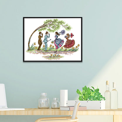 Scenery - 14CT Stamped Cross Stitch 35*28CM