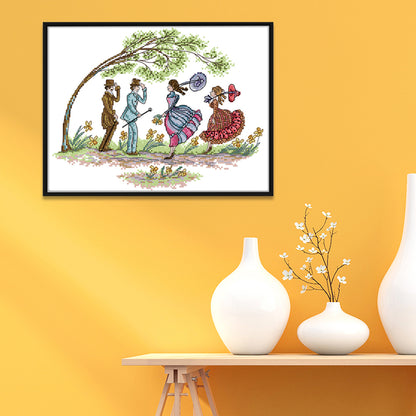 Scenery - 14CT Stamped Cross Stitch 35*28CM