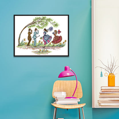 Scenery - 14CT Stamped Cross Stitch 35*28CM