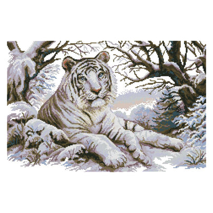Tiger - 14CT Stamped Cross Stitch 51 *36CM