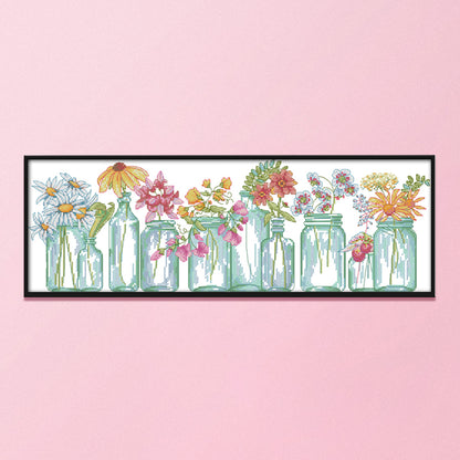Plants - 14CT Stamped Cross Stitch 52*20CM