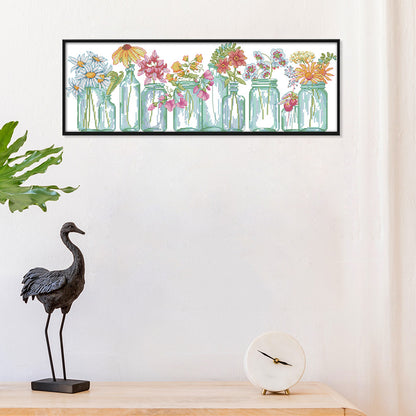 Plants - 14CT Stamped Cross Stitch 52*20CM