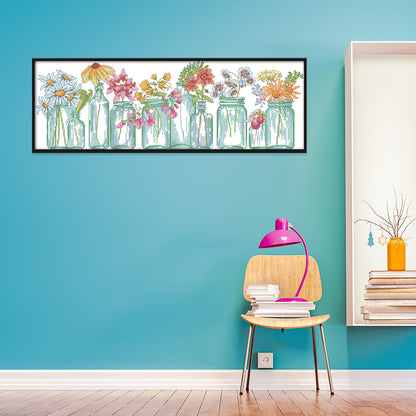 Plants - 14CT Stamped Cross Stitch 52*20CM