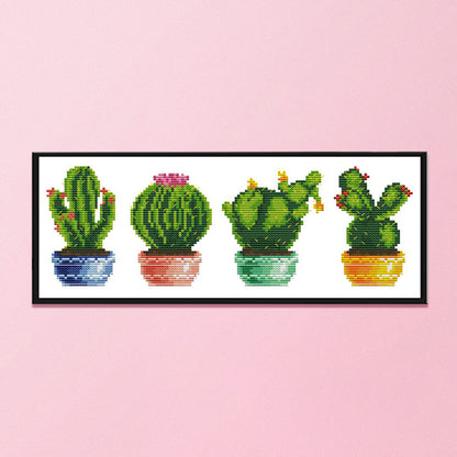 Plants - 14CT Stamped Cross Stitch 34*16CM