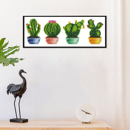 Plants - 14CT Stamped Cross Stitch 34*16CM