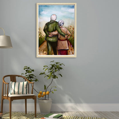 Grandparents - Full Round Drill Diamond Painting 30*40CM