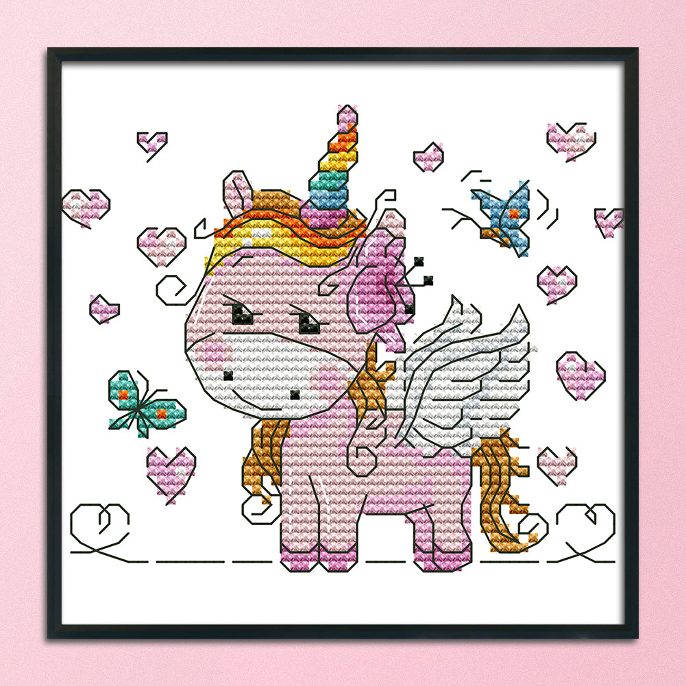 Horse- 14CT Stamped Cross Stitch 16*14CM