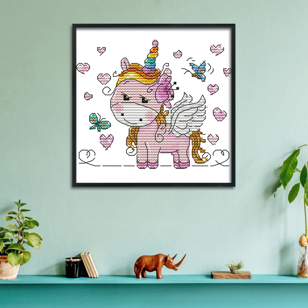 Horse- 14CT Stamped Cross Stitch 16*14CM
