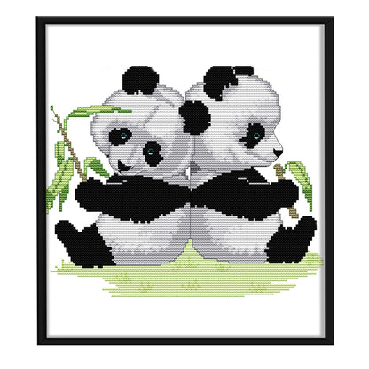 Panda- 14CT Stamped Cross Stitch 30 *27CM