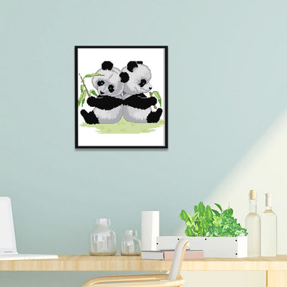 Panda- 14CT Stamped Cross Stitch 30 *27CM