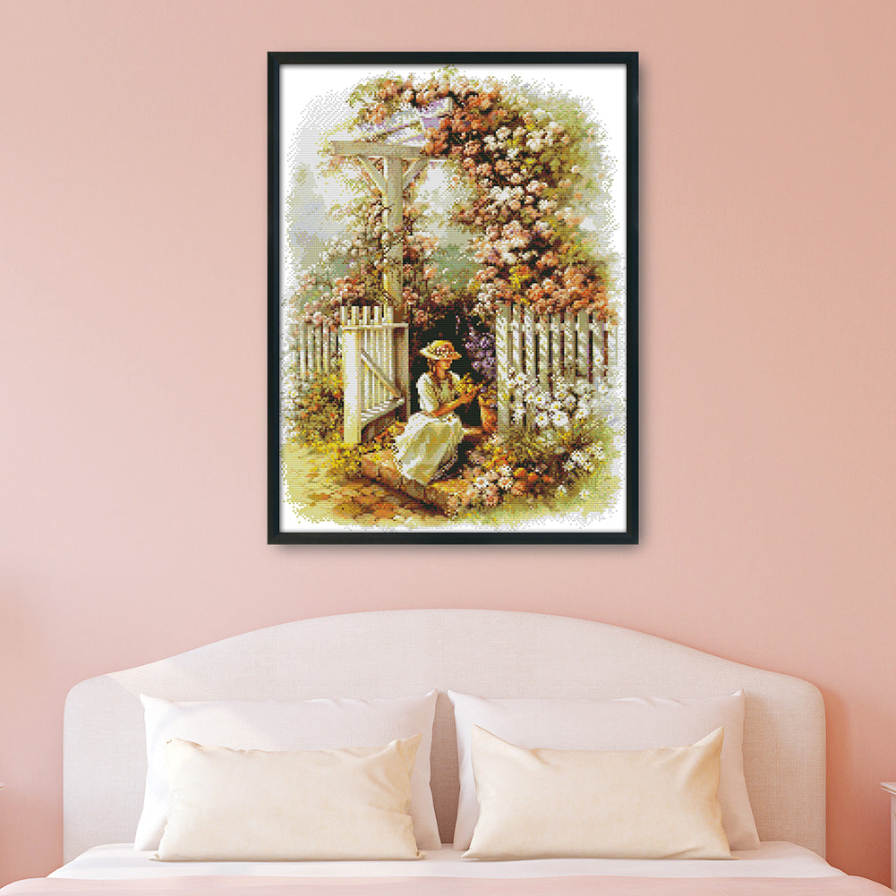 Landscape - 14CT Stamped Cross Stitch 42*53CM
