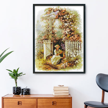 Landscape - 14CT Stamped Cross Stitch 42*53CM