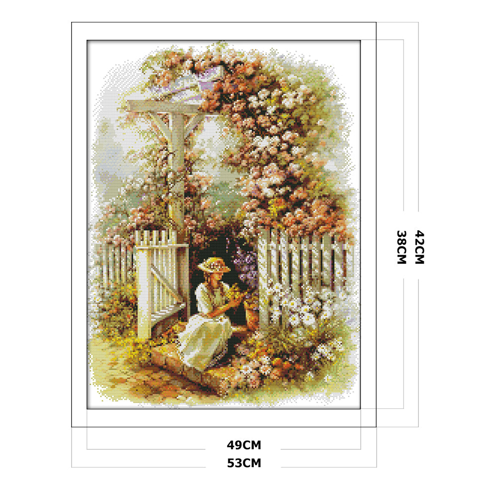 Landscape - 14CT Stamped Cross Stitch 42*53CM