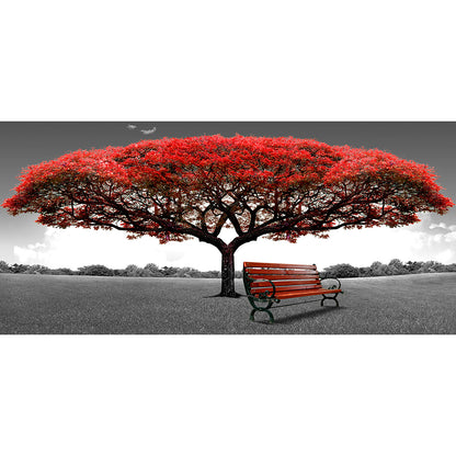Red Tree - Full Round Drill Diamond Painting 80*40CM