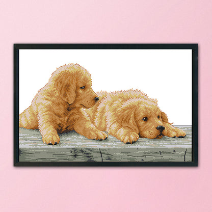 Brother- 14CT Stamped Cross Stitch 44*30CM