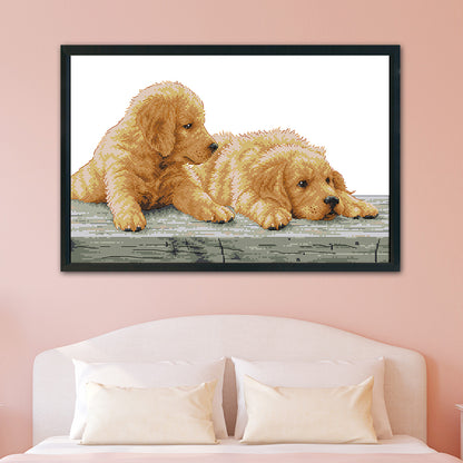 Brother- 14CT Stamped Cross Stitch 44*30CM