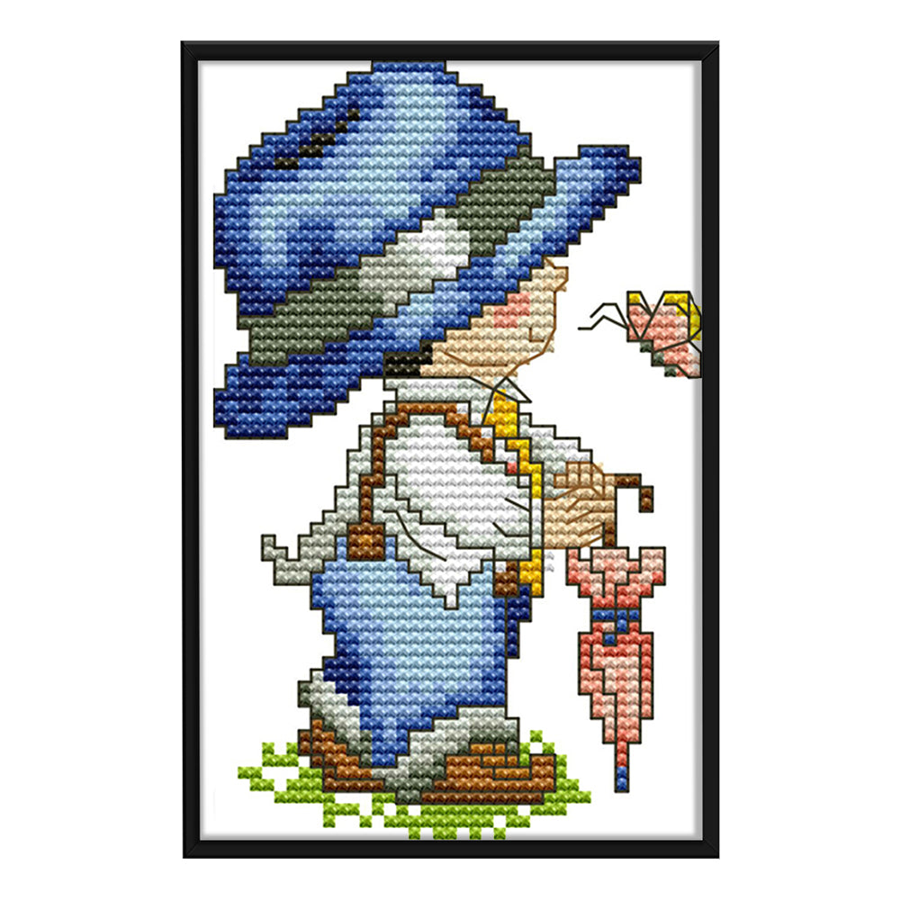 Four Seasons - 14CT Stamped Cross Stitch 11x17CM