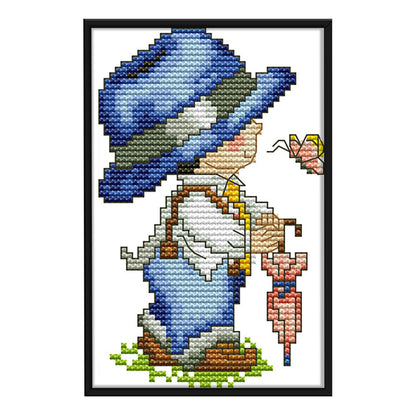 Four Seasons - 14CT Stamped Cross Stitch 11x17CM