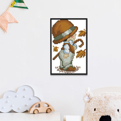Four Seasons - 14CT Stamped Cross Stitch 13x17CM