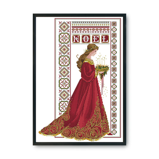 Angel - 14CT Stamped Cross Stitch 41x 53CM
