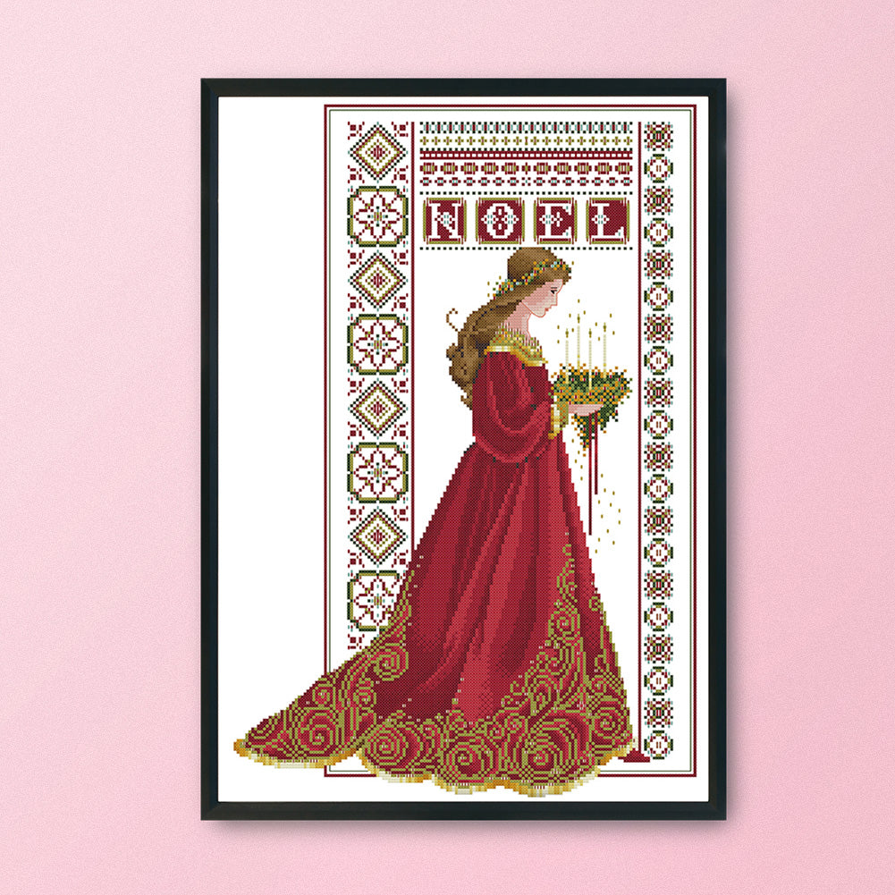 Angel - 14CT Stamped Cross Stitch 41x 53CM