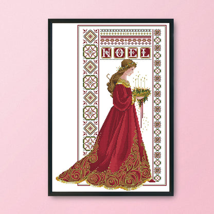 Angel - 14CT Stamped Cross Stitch 41x 53CM