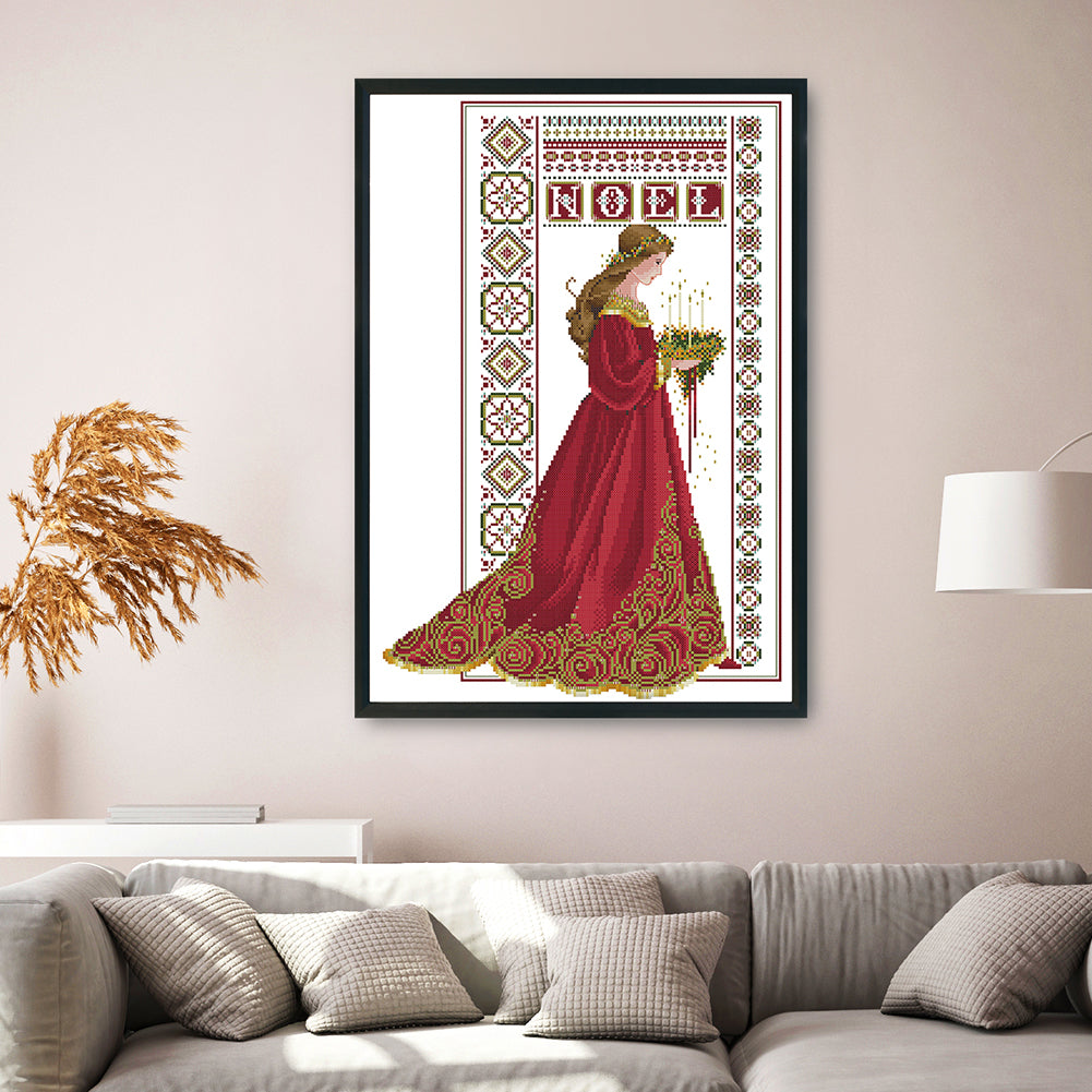 Angel - 14CT Stamped Cross Stitch 41x 53CM