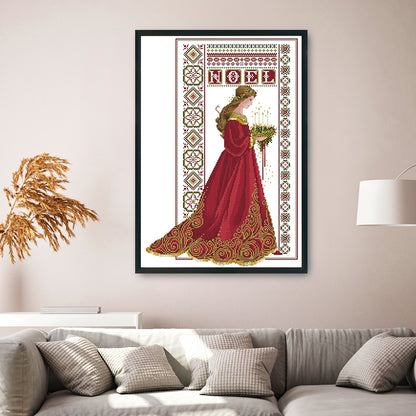 Angel - 14CT Stamped Cross Stitch 41x 53CM