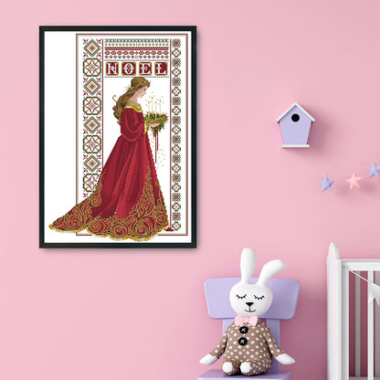 Angel - 14CT Stamped Cross Stitch 41x 53CM