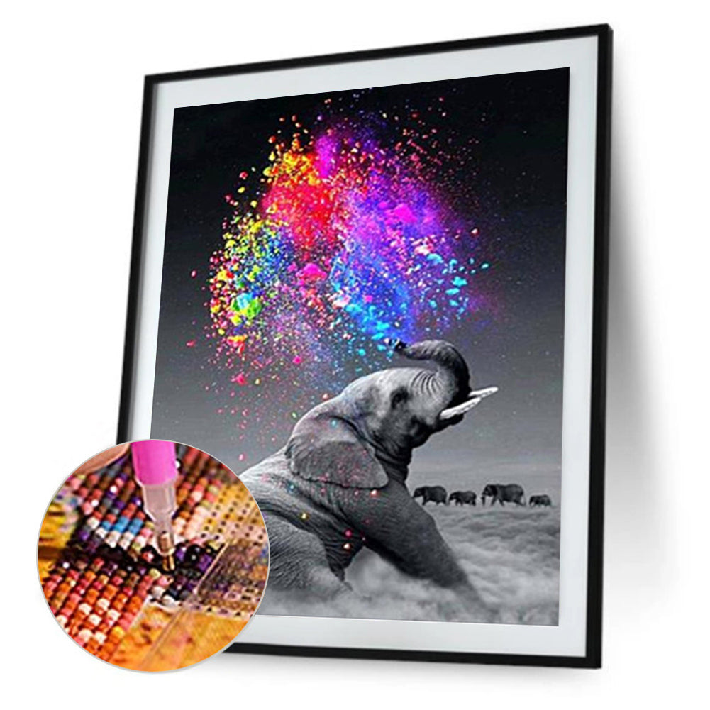 Elephant - Full Round Drill Diamond Painting 30*40CM