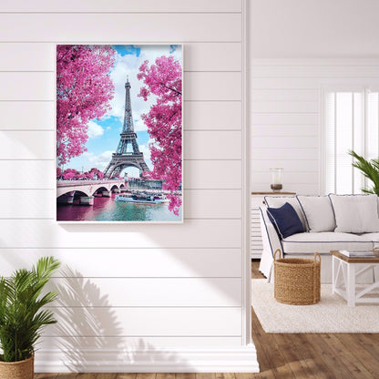 Eiffel Tower - Full Round Drill Diamond Painting 30*40CM