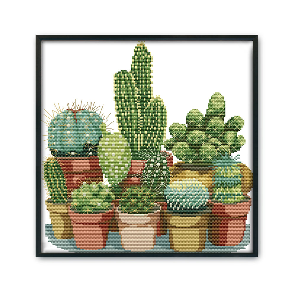 Magic - 14CT Stamped Cross Stitch 34*35CM