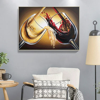 Wine Glass - Full Round Drill Diamond Painting 40*30CM