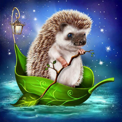 Hedgehog - Full Round Drill Diamond Painting 30*30CM