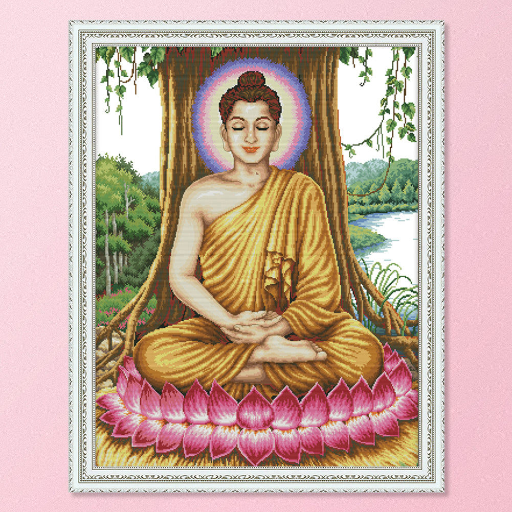 Sakyamuni - 14CT Stamped Cross Stitch 59*75CM