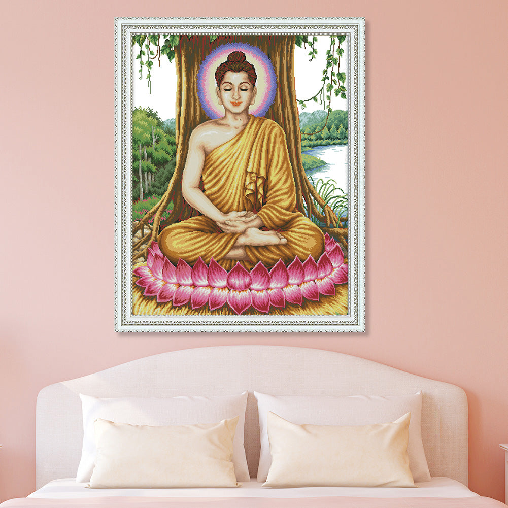 Sakyamuni - 14CT Stamped Cross Stitch 59*75CM