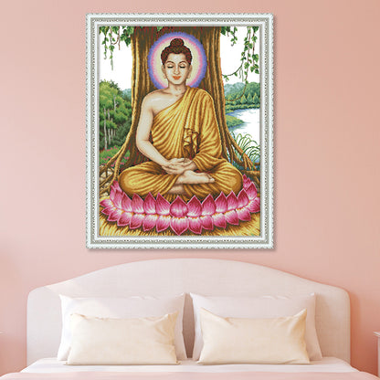 Sakyamuni - 14CT Stamped Cross Stitch 59*75CM