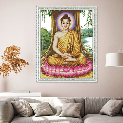 Sakyamuni - 14CT Stamped Cross Stitch 59*75CM