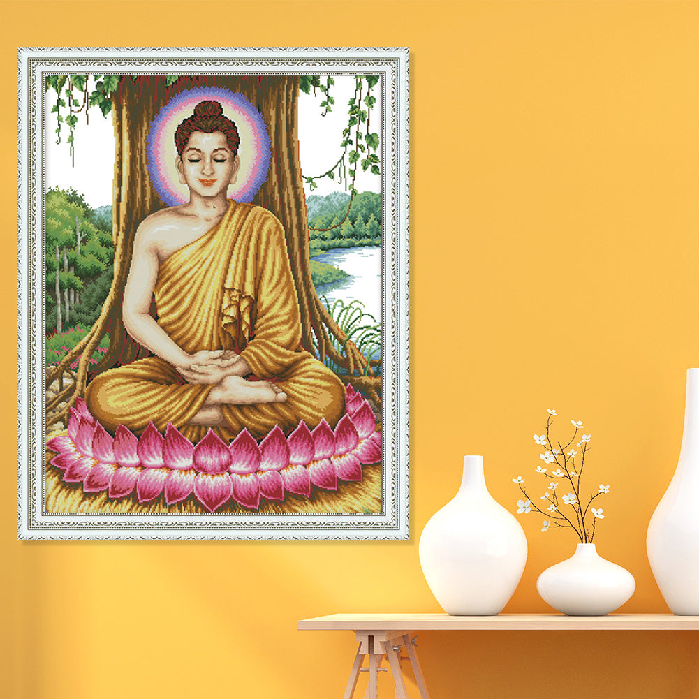 Sakyamuni - 14CT Stamped Cross Stitch 59*75CM