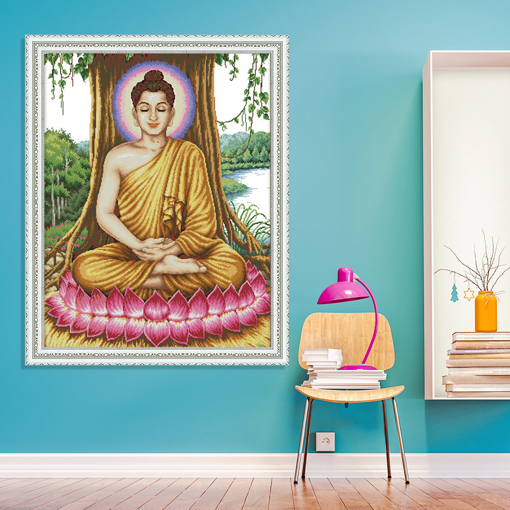 Sakyamuni - 14CT Stamped Cross Stitch 59*75CM