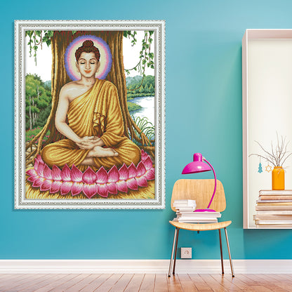 Sakyamuni - 14CT Stamped Cross Stitch 59*75CM