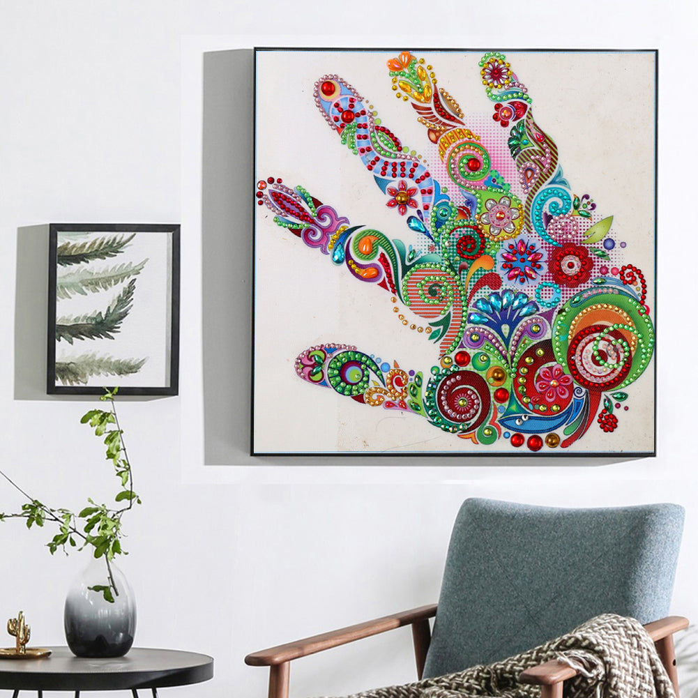 Palm - Special Shaped Drill Diamodn Painting 30*30CM