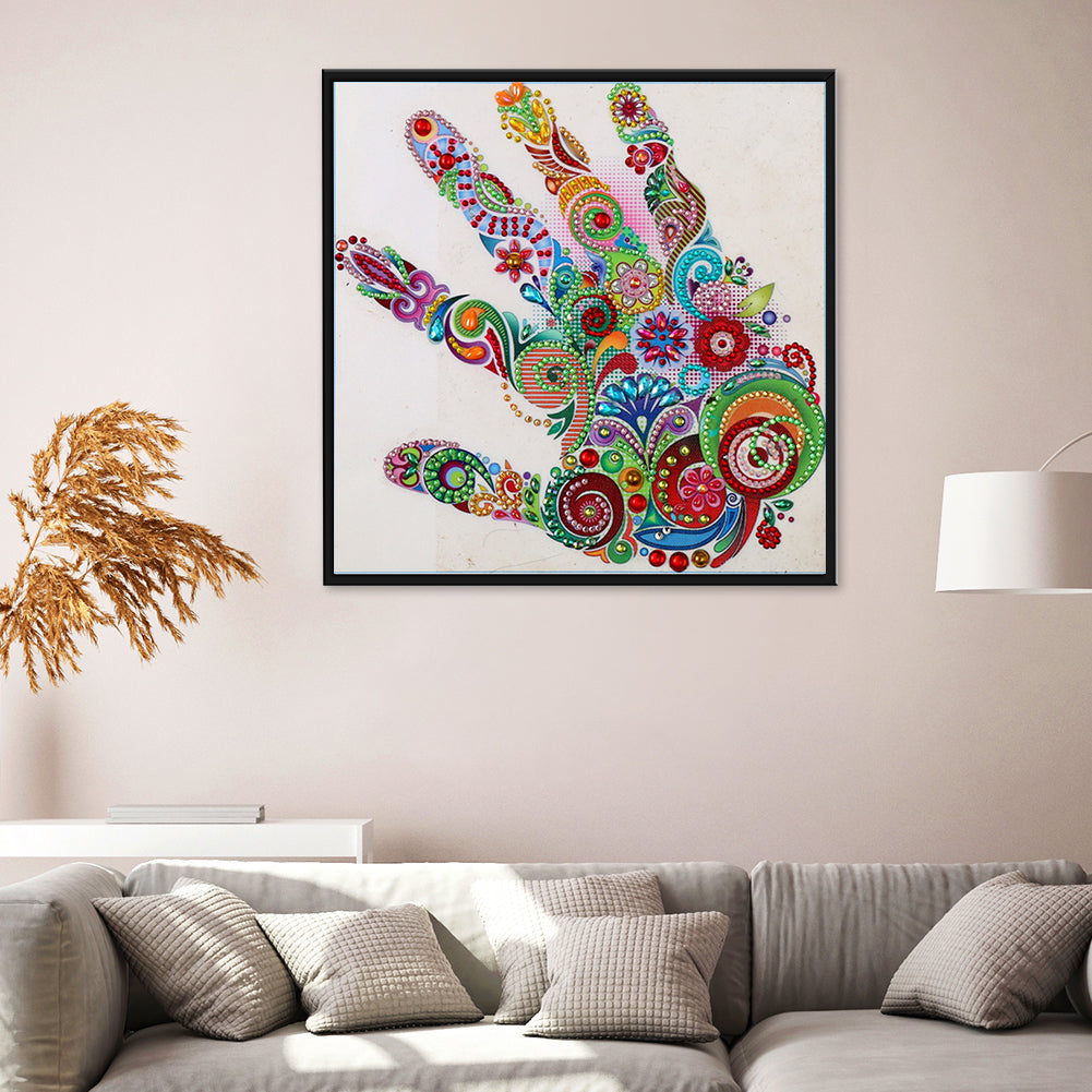 Palm - Special Shaped Drill Diamodn Painting 30*30CM