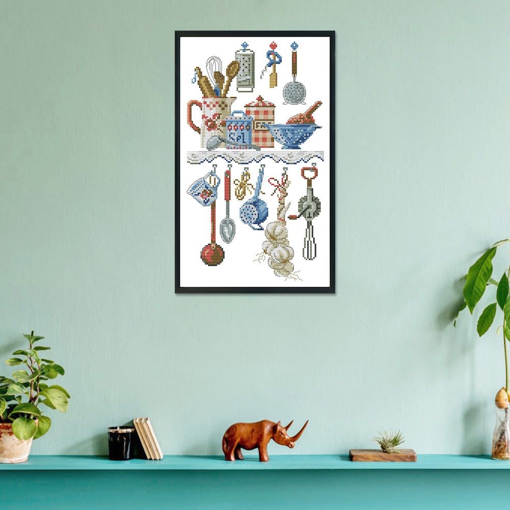 Kitchenware - 14CT Stamped Cross Stitch 23*38CM