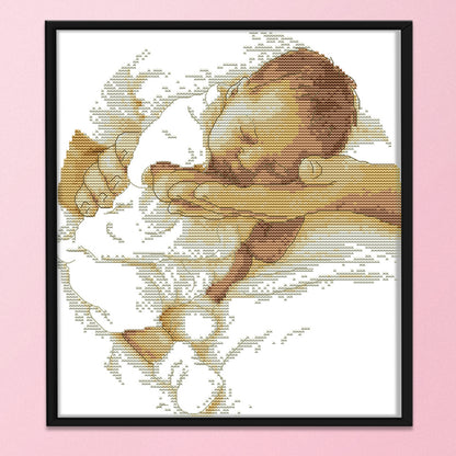 Girl - 14CT Stamped Cross Stitch 29x32CM