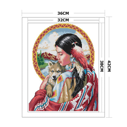 Manual - 14CT Stamped Cross Stitch 36*42CM