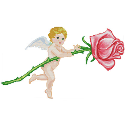Angel - 14CT Stamped Cross Stitch 48*31CM