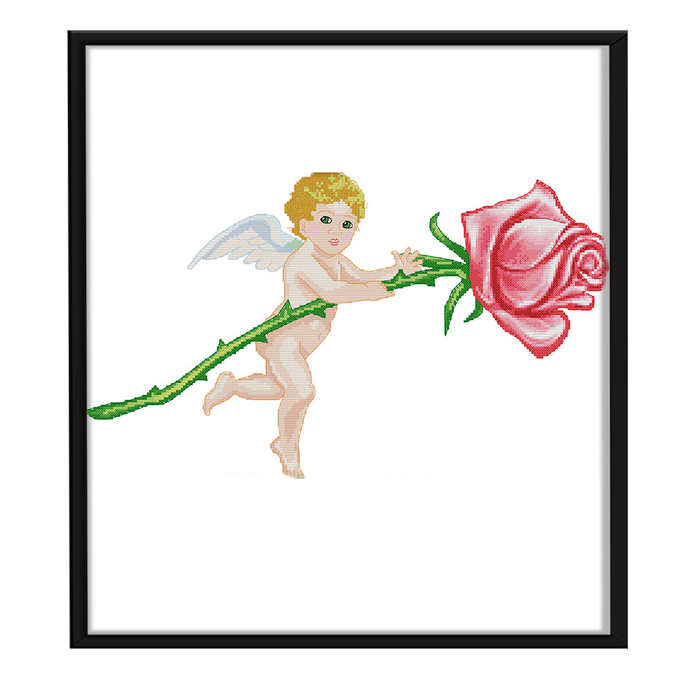 Angel - 14CT Stamped Cross Stitch 48*31CM