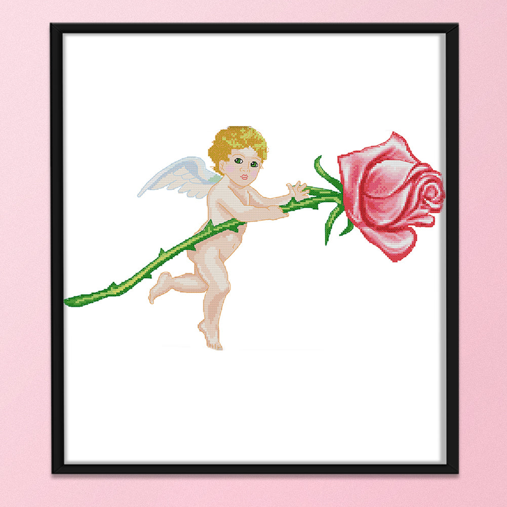 Angel - 14CT Stamped Cross Stitch 48*31CM
